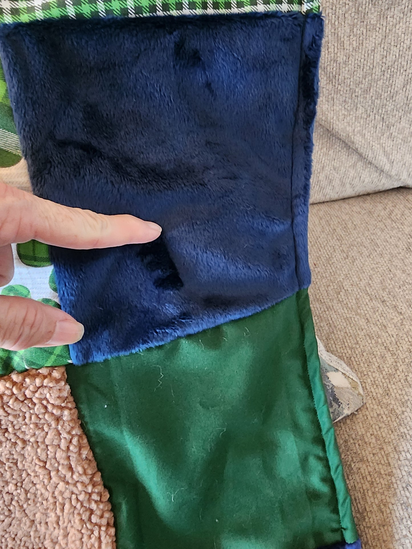 Sensory Blanket- St Patrick's Day Theme fidget lap blanket Dementia Kids