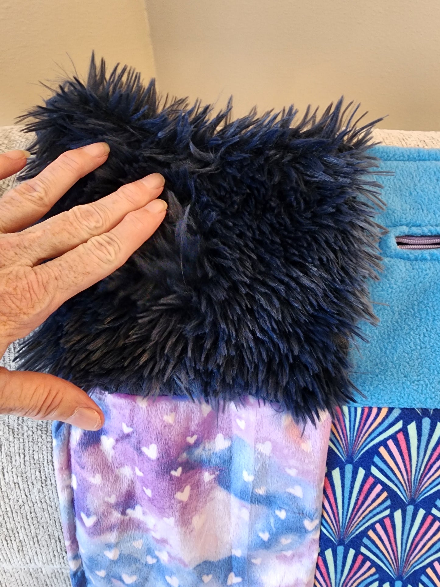 Sensory Blanket-Dolphins Theme fidget lap blanket Dementia