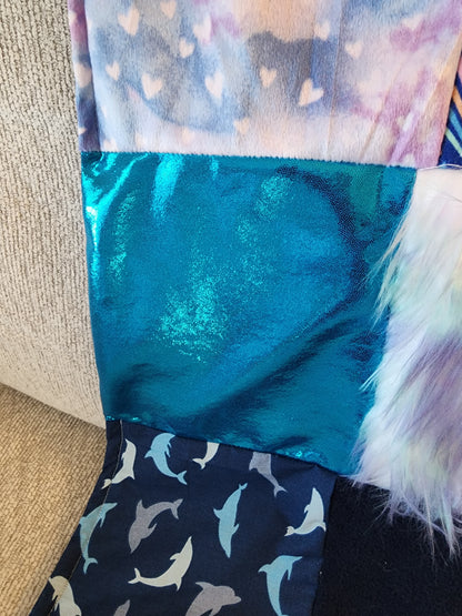 Sensory Blanket-Dolphins Theme fidget lap blanket Dementia