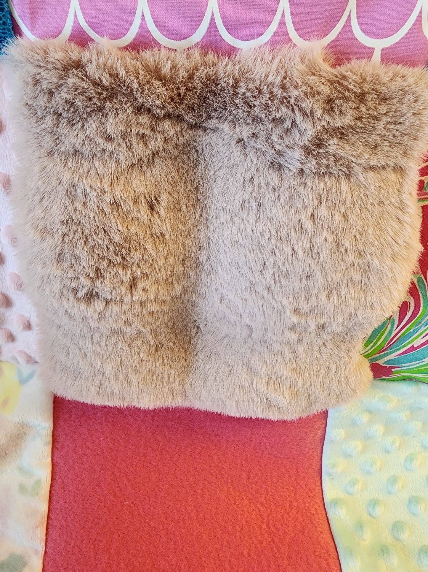 Sensory Blanket- Mermaid Scales Theme fidget lap blanket Dementia