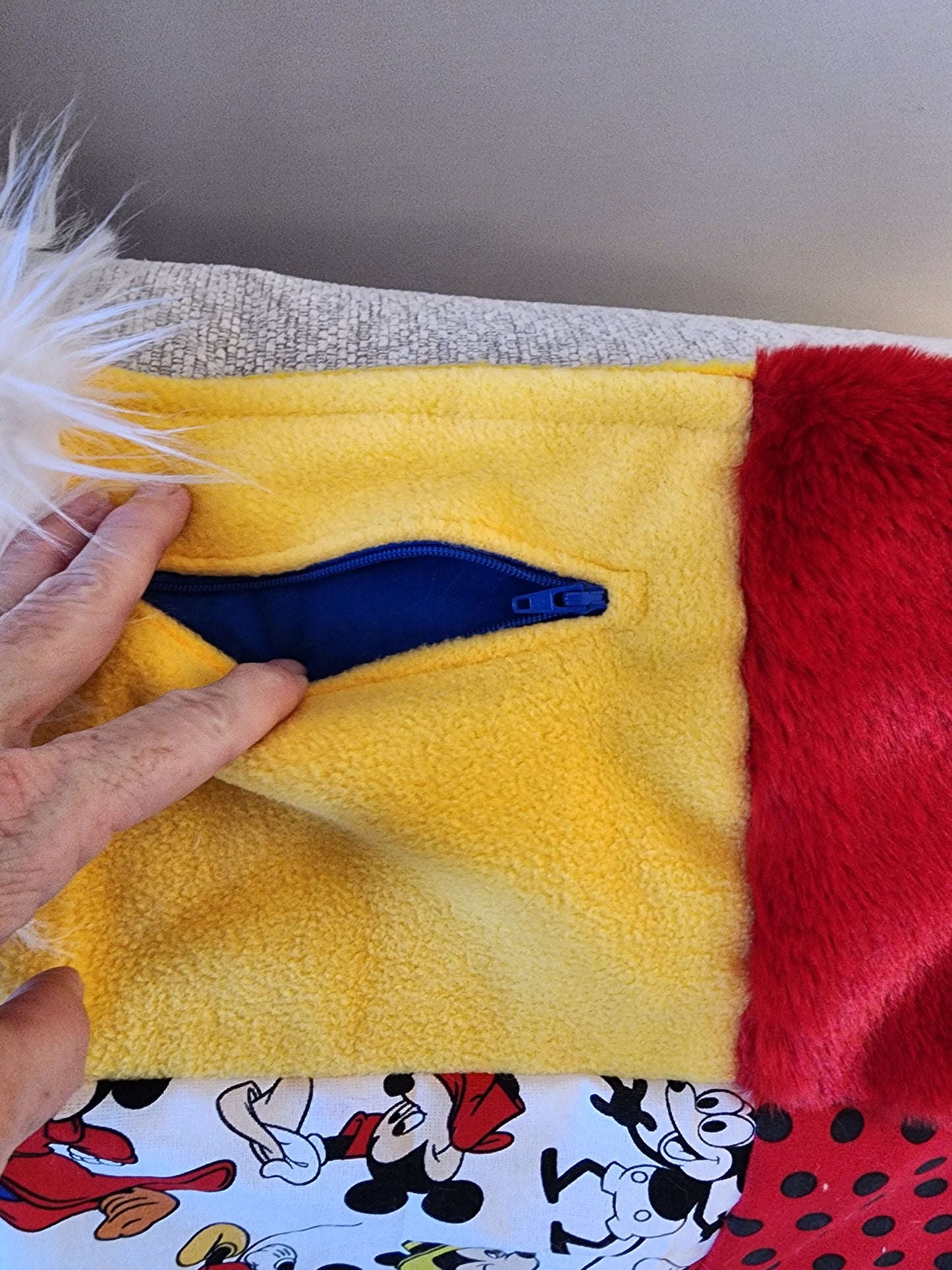 Sensory Blanket- Old Fashioned Mickey Theme fidget lap blanket Dementia