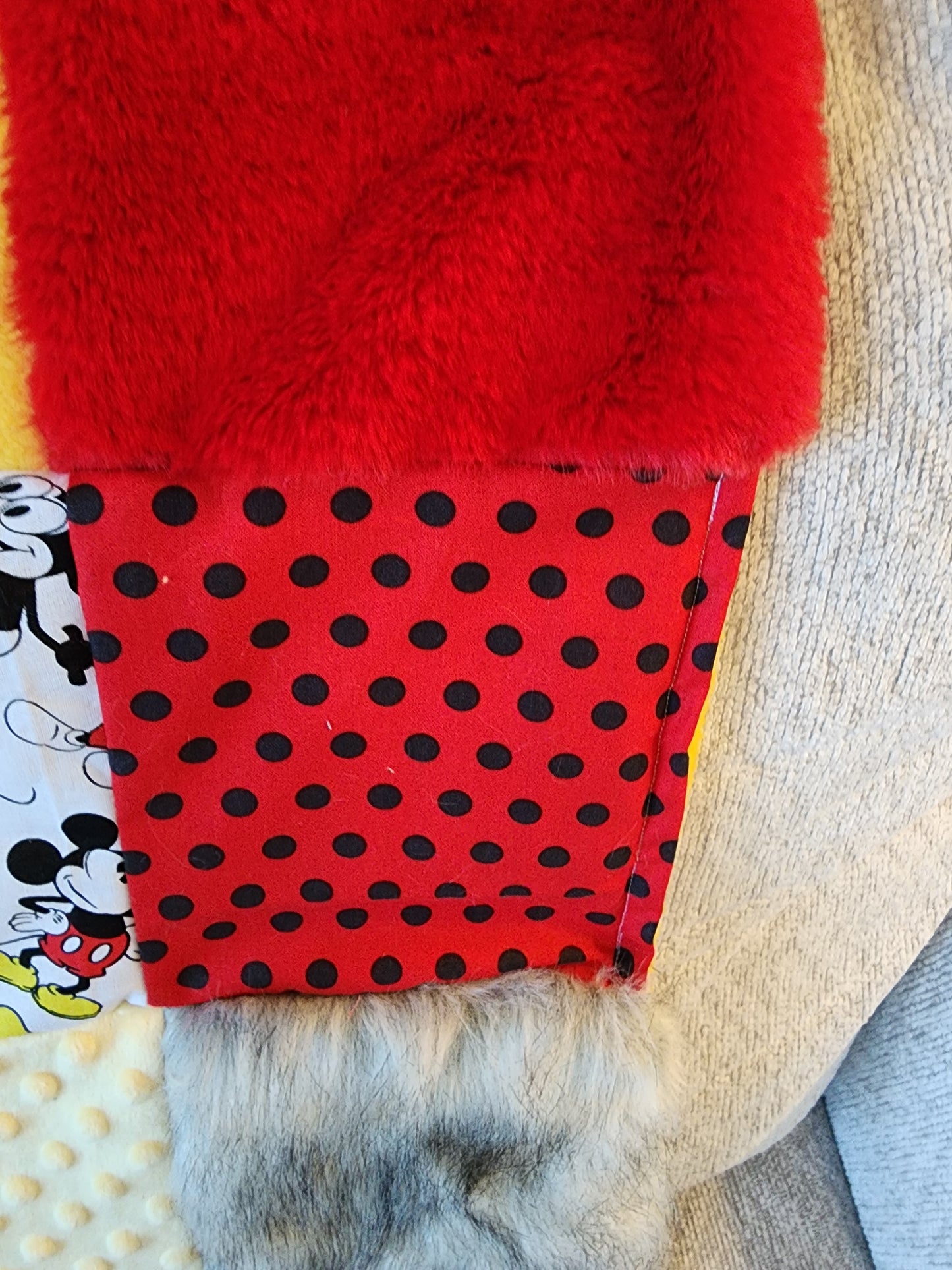 Sensory Blanket- Old Fashioned Mickey Theme fidget lap blanket Dementia