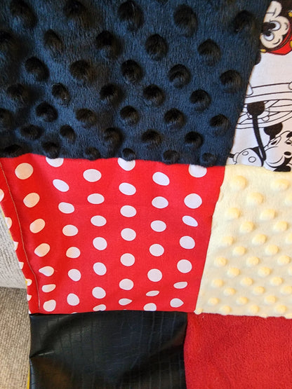 Sensory Blanket- Old Fashioned Mickey Theme fidget lap blanket Dementia