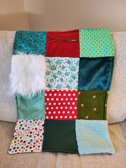 Sensory Blanket- Monsters Theme fidget lap blanket Dementia