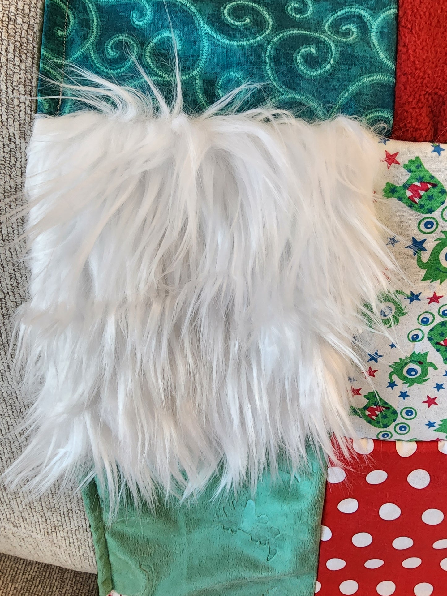 Sensory Blanket- monsters Theme fidget lap blanket Dementia