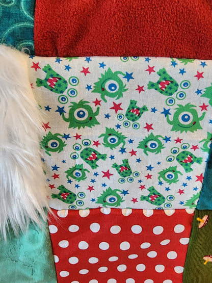 Sensory Blanket- monsters Theme fidget lap blanket Dementia