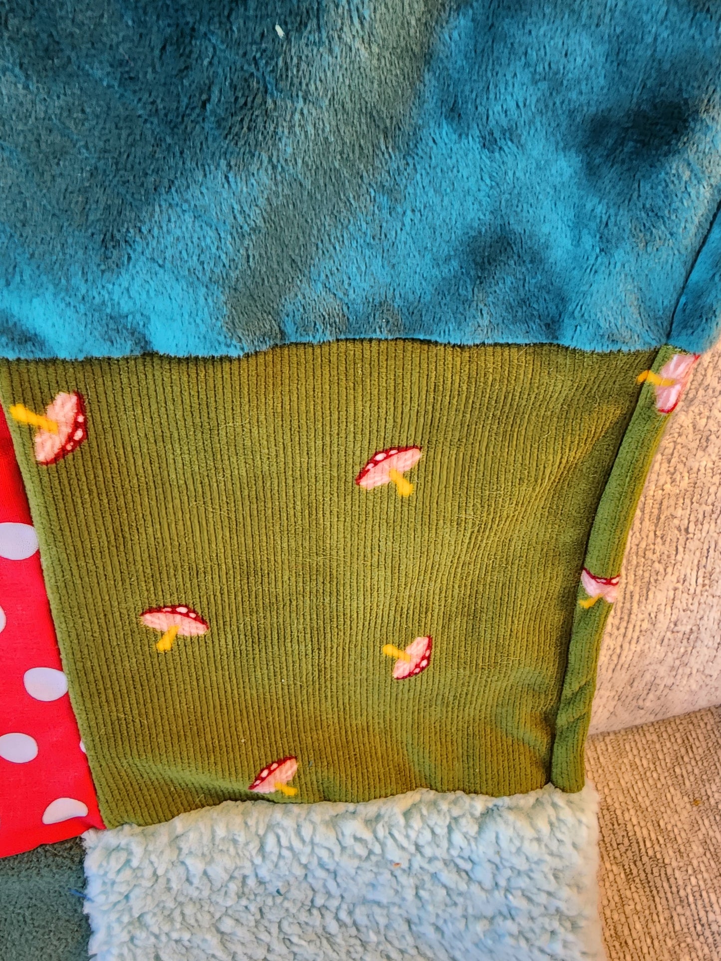 Sensory Blanket- monsters Theme fidget lap blanket Dementia