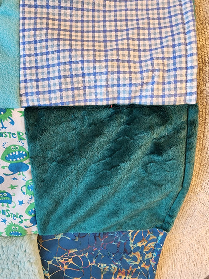 Sensory Blanket- Monsters Theme fidget lap blanket Dementia