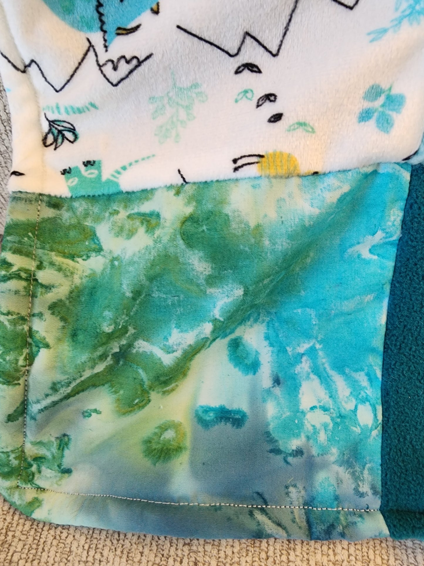 Sensory Blanket- Monsters Theme fidget lap blanket Dementia