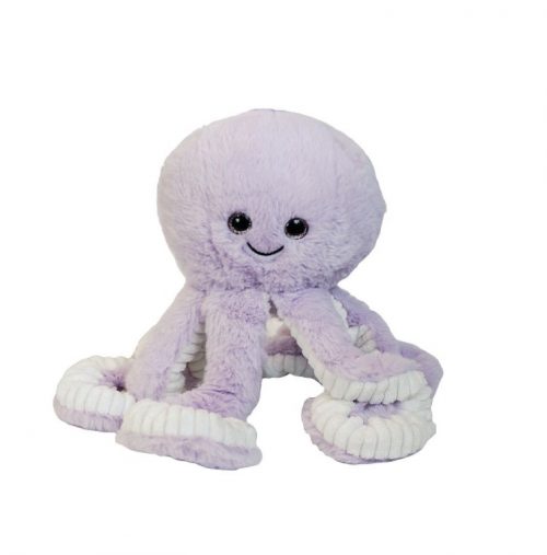 A soft 16” plush octopus stuff buddy sitting with a white background. *Comes unstuffed.