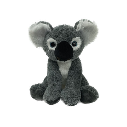 A soft, cute 8” gray and white plush koala stuffy sitting with a white background. *Comes unstuffed.