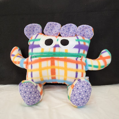 Chomper Buddy 14" Multi-Color Plaid