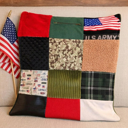 Sensory Blanket- Army Military Theme fidget lap blanket Dementia