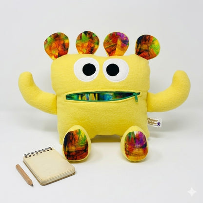 Chomper Buddy 14" Yellow with multicolor