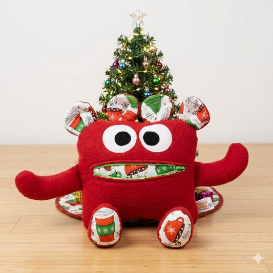 Chomper Buddy 14" Red with hot chocolate cups