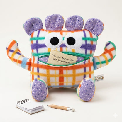 Chomper Buddy 14" Multi-Color Plaid