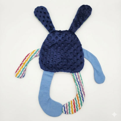 Sensory Crinkle Lovie- Frogs and Mushrooms  Dimple Dot Crinkle sound Bunny Style