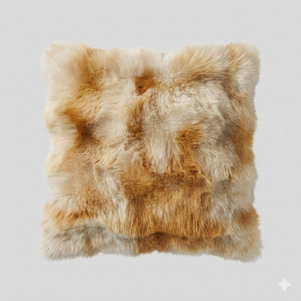 Sensory Square-Rainbow plush fur royal blue dimple dot minky