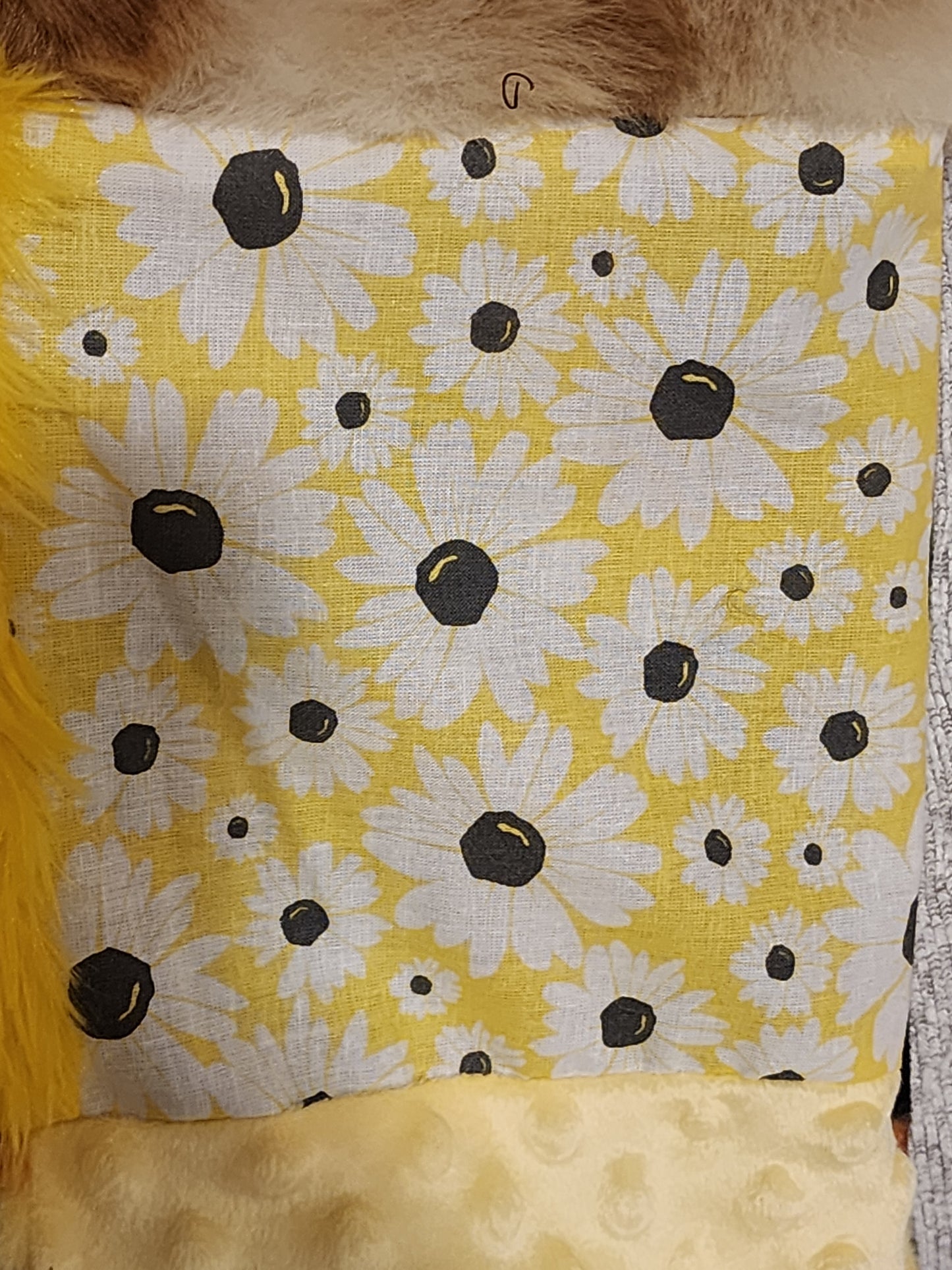 Sensory Blanket- Sunflowers fidget lap blanket