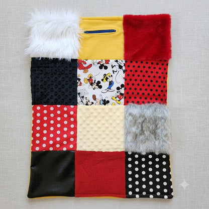 Sensory Blanket- Old Fashioned Mickey Theme fidget lap blanket Dementia