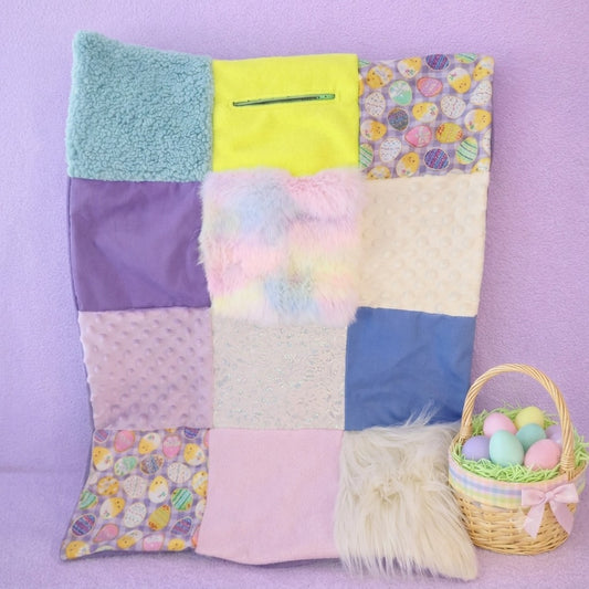 Sensory Blanket- Easter Theme fidget lap blanket Dementia