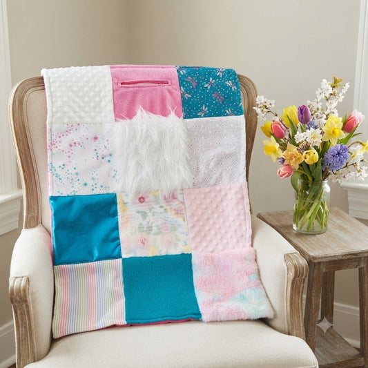 Sensory Blanket- Dragon Flies Theme fidget lap blanket Dementia