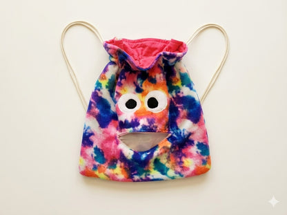 Chomper Buddy  Drawstring bag, Dementia Alzheimer's  Slumber Bag, Paint Spatter