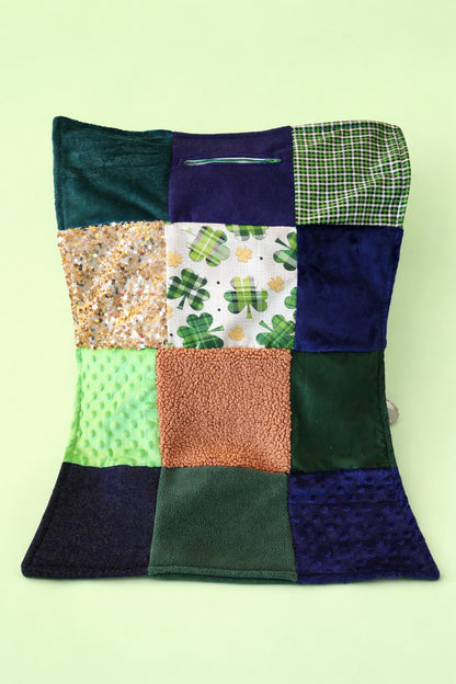 Sensory Blanket- St Patrick's Day Theme fidget lap blanket Dementia Kids